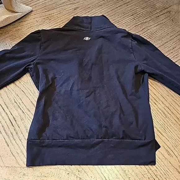 Black workout crossbody sweater size S NordicTrack - Picture 5 of 7